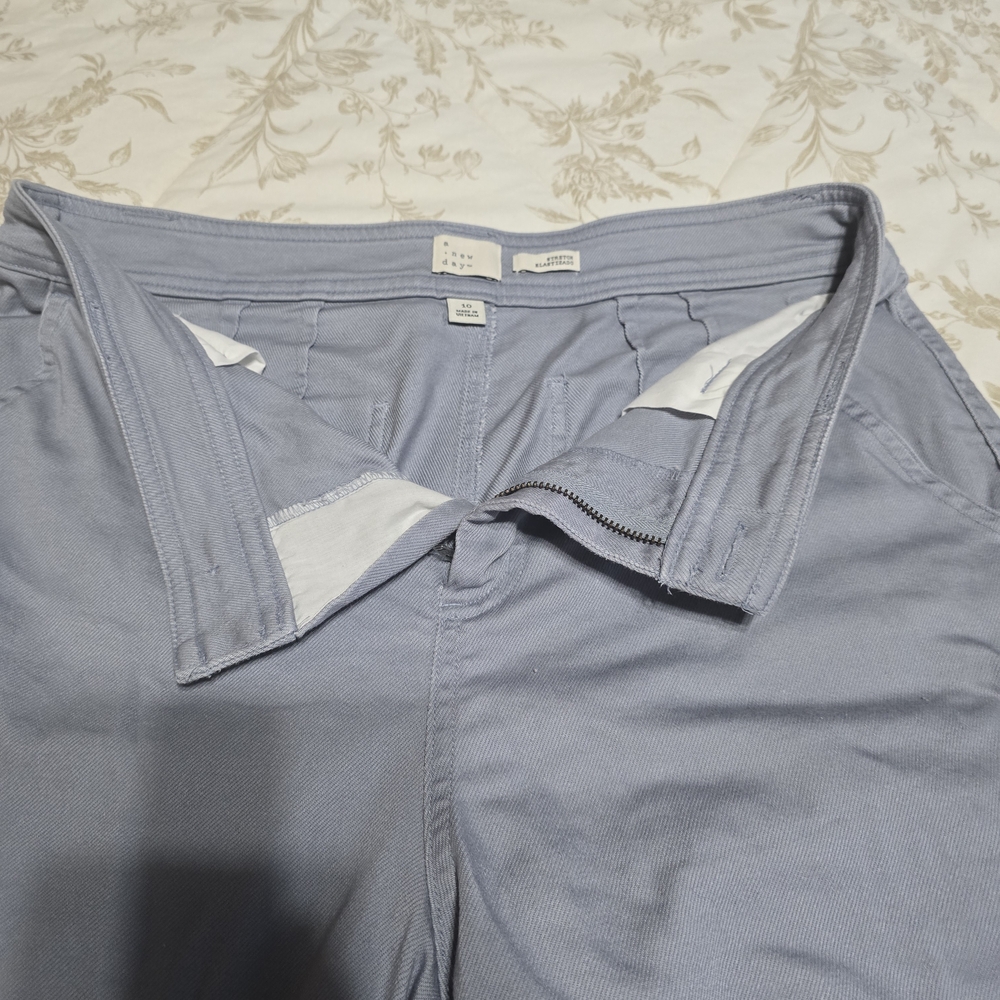 Light Blue Casual Pants